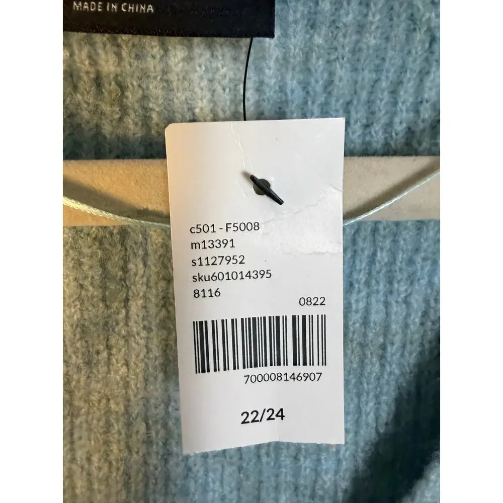 Lane Bryant women’s cardigan sweater blue soft feminine puff sleeve plus size ￼_6